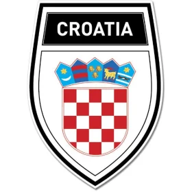 Croatia Shield Coat of Arms Emblem Wall Window Car Sticker Decal