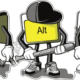 Ctrl Alt Del Gangsters vinyl sticker