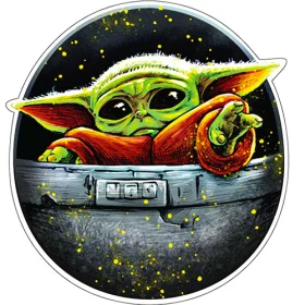 Mandalorian Child Baby Yoda vinyl sticker