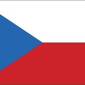 Czech Republic Standard Flag Wall Window Car Sticker Decal