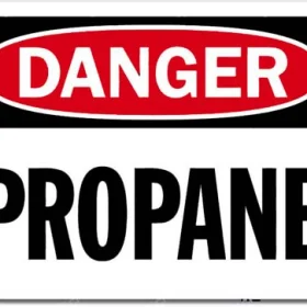 Danger Propane Sign Wall Window Car Vinyl Sticker