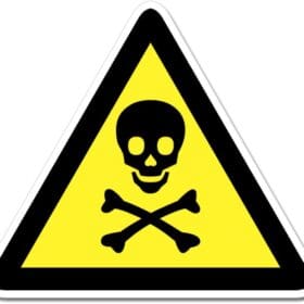 Danger Skull Sign Wall Window Car Vinyl Sticker Decal