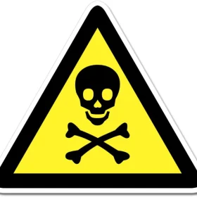 Danger Skull Sign Wall Window Car Vinyl Sticker Decal