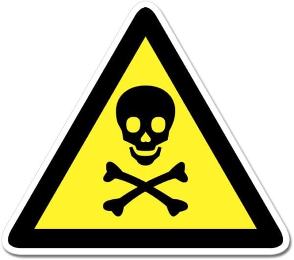 Danger Skull Sign Wall Window Car Vinyl Sticker Decal