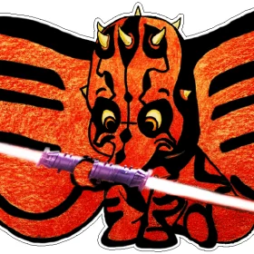 Darth Maul Dumbo vinyl sticker