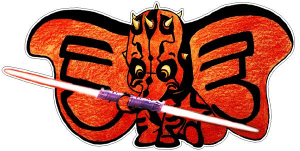 Darth Maul Dumbo vinyl sticker