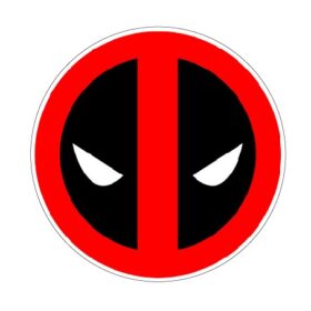 Deadpool Round Logo vinyl sticker