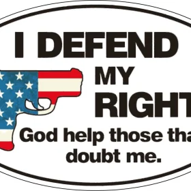 Defend Gun vinyl sticker