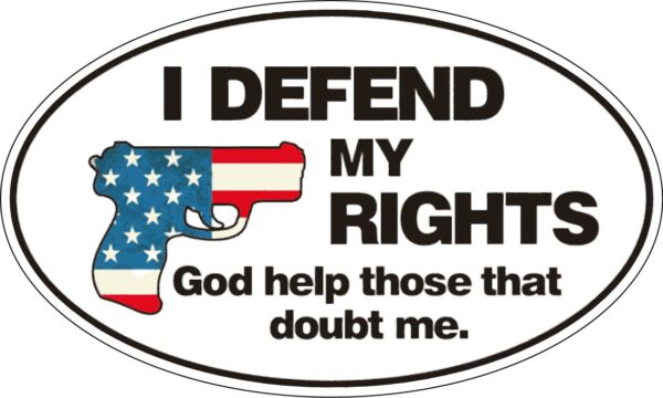 Defend Gun vinyl sticker