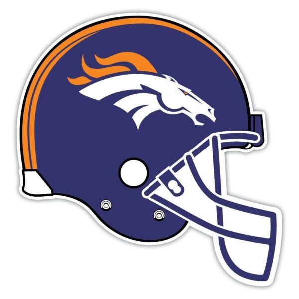 Denver Broncos 4 vinyl sticker