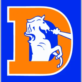 Denver Broncos 5 vinyl sticker