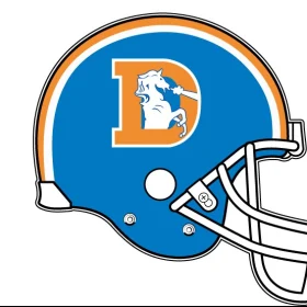 Denver Broncos 6 vinyl sticker