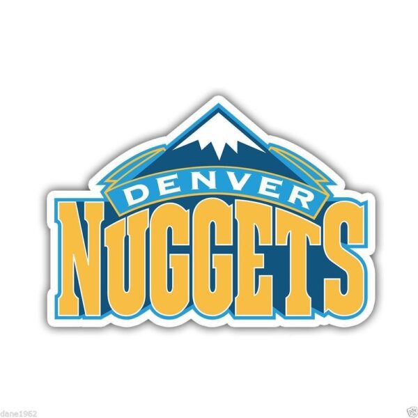 Denver Nuggets NBA Logo Basketball Blue vinyl sticker