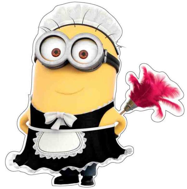 Despicable Me Minion Maid Uniform vinyl sticker