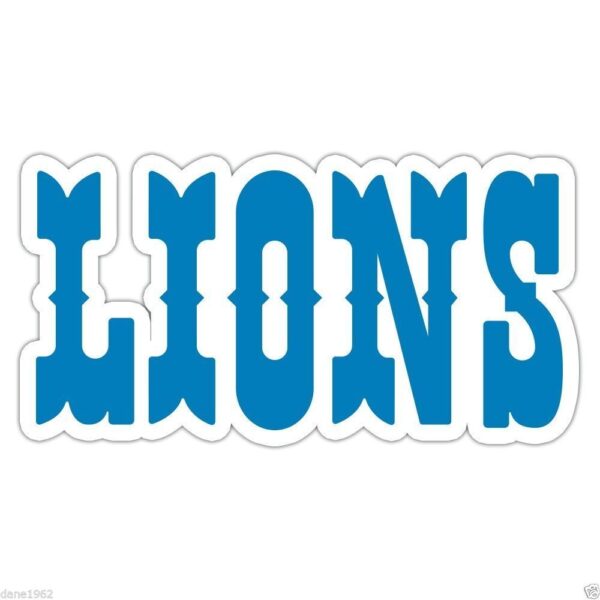 Detroit Lions NFL Football Logo vinyl sticker