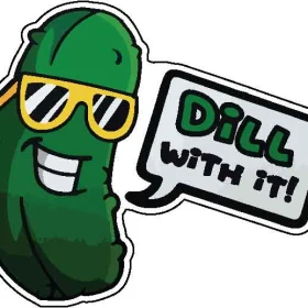 Dill With It vinyl sticker