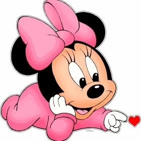 Disney Baby Minnie Mouse vinyl sticker
