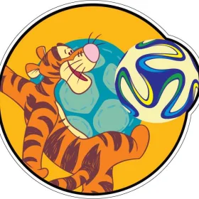 Disney Tigger Winnie The Pooh Football vinyl sticker