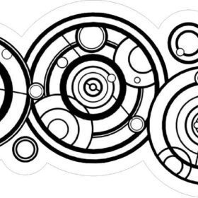 Doctor Who Gallifreyan Tardis Time Lord Television Series Vinyl Sticker