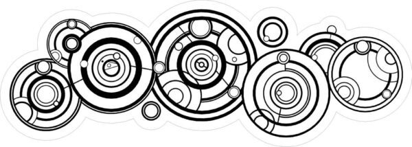 Doctor Who Gallifreyan Tardis Time Lord Television Series Vinyl Sticker