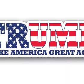 Make America Great Again Donald Trump Slogan MAGA Patriotic USA Flag Colors Conservative Political Sign Freedom Patriotism American President Pride Logo vinyl sticker