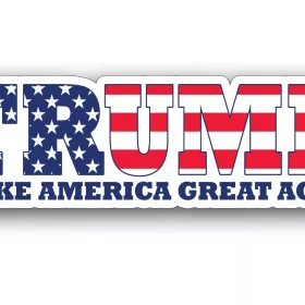 Make America Great Again Donald Trump Slogan MAGA Patriotic USA Flag Colors Conservative Political Sign Freedom Patriotism American President Pride Logo vinyl sticker