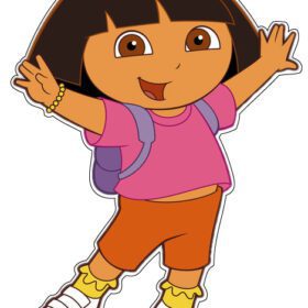 Dora The Explorer Be Happy vinyl sticke