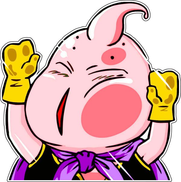 Dragon Ball Z Fat Buu vinyl sticker