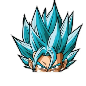 Dragon Ball Z Goko Super Saiyan vinyl sticker