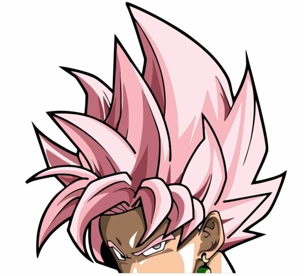 Dragon Ball Z Super Saiyan Rose vinyl sticker