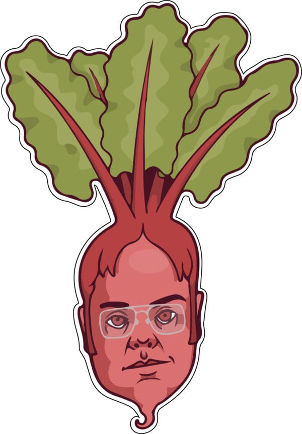 Dwight Schrute Farms Beet Head Dunder Mifflin The Office