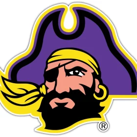 East Carolina Pirates NCAA Flag vinyl sticker