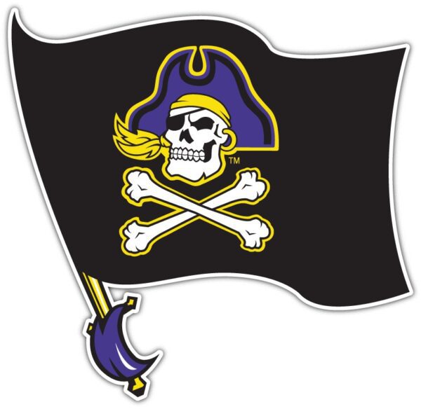 East Carolina Pirates vinyl sticker