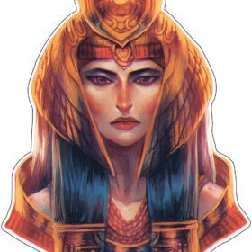 Egyptian Goddess Isis Beauty Of Ancient Egypt Art Magical Healer Symbol Power And Wisdom Role Model Vinyl Sticker