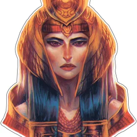 Egyptian Goddess Isis Beauty Of Ancient Egypt Art Magical Healer Symbol Power And Wisdom Role Model Vinyl Sticker