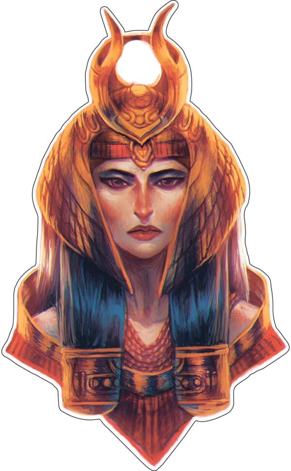 Egyptian Goddess Isis Beauty Of Ancient Egypt Art Magical Healer Symbol Power And Wisdom Role Model Vinyl Sticker