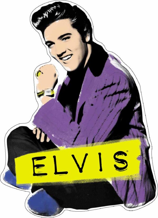 Elvis Presley King Of Rock n Roll vinyl sticker