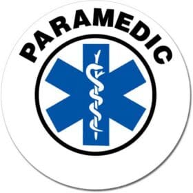 Emergency Paramedic Round Sign Wall Window Car Vinyl Sticker