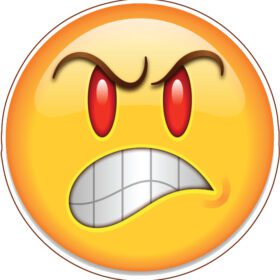 Emoji Angry vinyl sticker