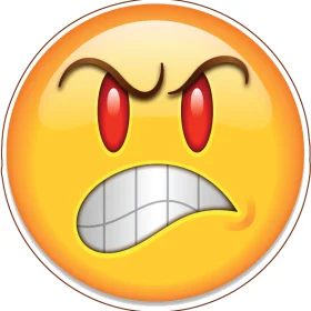 Emoji Angry vinyl sticker
