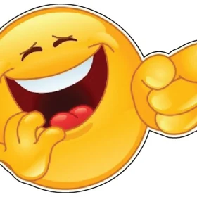 Emoji Emoticon LOL Laughing Smiley Happy Face vinyl sticker