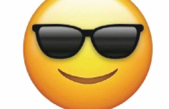 Emoji With Sunglasses vinyl sticker
