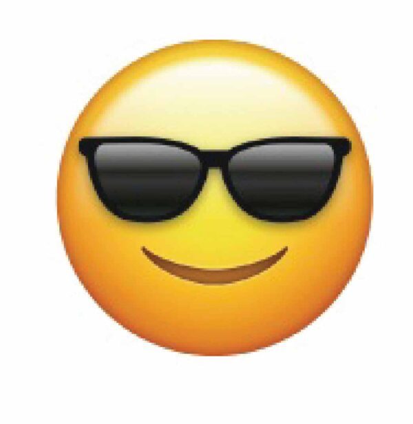 Emoji With Sunglasses vinyl sticker