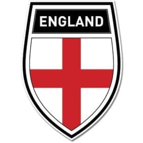 England Shield Crest Wall Window Car Vinyl Sticker Decal