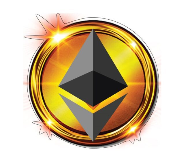 Ethereum Crypto vinyl sticker