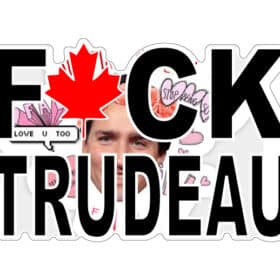 F Trudeau Freedom Convoy Trucker Support vinyl sticker