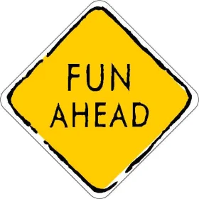 FUN AHEAD Vinyl Sticker