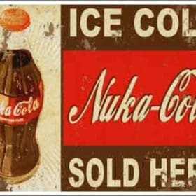 Fallout Ice Cold Nuka-Cola Sold Here Vinyl Sticker Decal