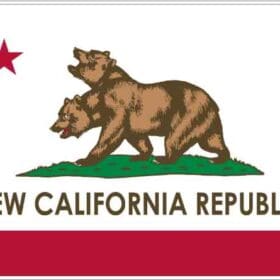 Fallout New Vegas New California Republic Flag Vinyl Sticker
