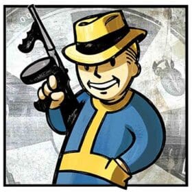 Fallout New Vegas Vault Boy Vinyl Sticker 1